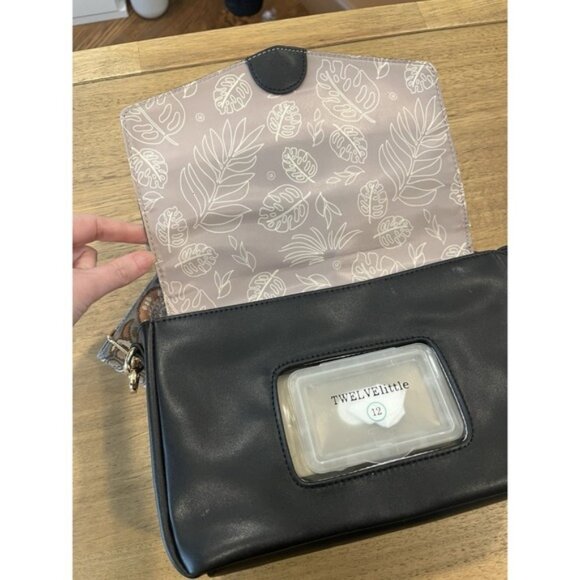 TWELVE little Black Diaper Clutch Shoulder Crossbody Bag - Picture 2 of 7